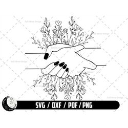 best friend svg, friendship svg, girl hand svg, soul sister svg, digital download