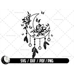 moon svg, boho moon svg, celestial svg, digital download