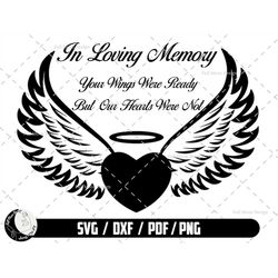 in loving memory svg, memorial quotes, rest in peace svg, digital download