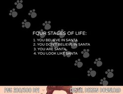 four stages of life santa christmas funny gift png, sublimation copy