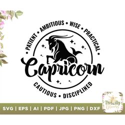 capricorn svg, capricorn astrological sign, digital download, horoscope svg, zodiac signs svg, perfect for t-shirts, mug