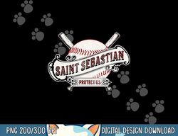 st sebastian patron saint of baseball prayer sports athletes png, sublimation