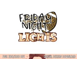 friday night lights retro football bulb cheetah leopard png, sublimation copy