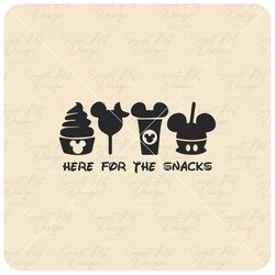 i'm here for the snacks svg, mouse svg, family trip svg, customize gift svg, vinyl cut file, svg, pdf, jpg, png, ai prin