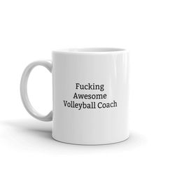 fucking awesome volleyball coach mug-awesome volleyball coach-gift for volleyball coach-volleyball coach gift ideas-funn