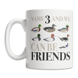 duck hunting mug - duck species mug - duck lover mug - duck hunting gift mug - duck hunter gift idea - duck identificati