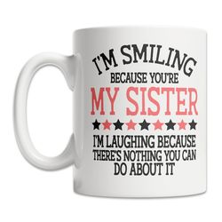 mother's day gift for sister - gift mug from sister - cute little sister gift idea - cute big sister gift idea - funny s