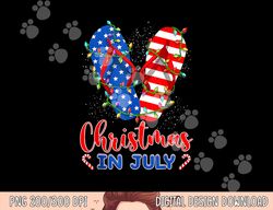 funny american flag flip flops xmas lights christmas in july png, sublimation copy