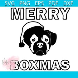 merry boxmas christmas svg, christmas svg, boxmas svg, dog svg