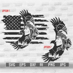 native american scene svg bundle | patriotic shirt png | america clipart | 4th of july stencil | boho feather headdress