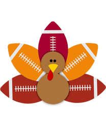 funny baby turkey and football balls png, sublimation sport lovers png, sublimation