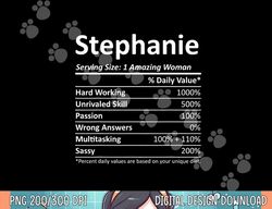 STEPHANIE Nutrition Personalized Name Funny Christmas Gift png, sublimation copy