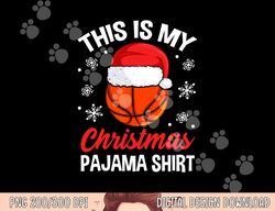 funny christmas basketball ball pajama pj outfit men women png, sublimation copy