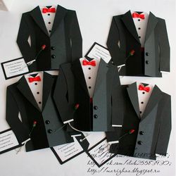 Papercraft, Wedding invitation, bachelor party. PDF