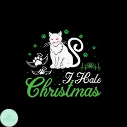 i hate christmas cat angel svg, christmas svg, i hate christmas svg