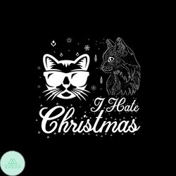 i hate christmas cat face svg, christmas svg, i hate christmas svg