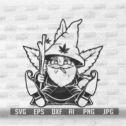 gnome weed svg | smoking joint clipart | cannabis stencil | marijuana cutfile | rasta 420 shirt png | popcutlure dxf | k