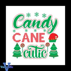 candy cane cutic svg, christmas svg, candy cane svg, pine tree svg