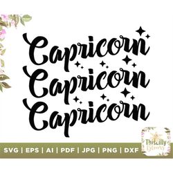 capricorn svg, capricorn astrological sign, digital download, horoscope svg, zodiac signs svg, perfect for t-shirts, bir