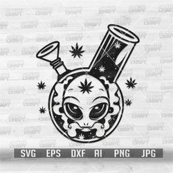 alien weed svg | 420 shirt png | smoking joint dxf | cannabis cutfile | marijuana stencil | rasta ufo clipart | high dop