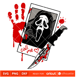 call me scream svg. ghostface svg. halloween svg, horror movie svg, cricut, silhouette vector cut file