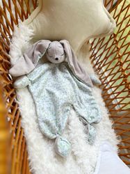 baby comforter bunny, doudou rabbit, baby lovey bunny