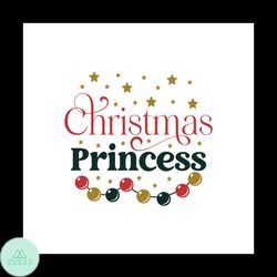 christmas princess and christmas ball svg, christmas svg, christmas princess svg