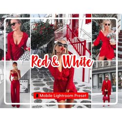 1 MOBILE lightroom preset | Red & white preset | Red preset | Best mobile preset
