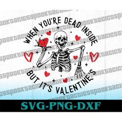 skeleton valentine svg, goth valentine svg, goth girl svg, valentine svg, spooky png, horror svg, halloween png, digital