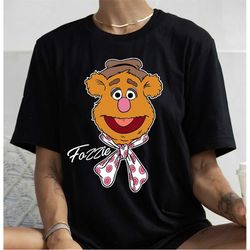 disney the muppets fozzie bear portrait t-shirt, fozzie bear big face tee,disneyland family trip matching shirt unisex a