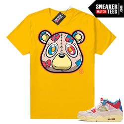 union guava ice 4s shirts to match sneaker match tees gold 'heartless bear'