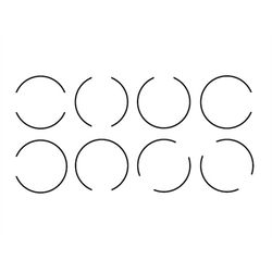 split circle frame svg, circle monogram svg, circle outline svg cut files for cricut, split circle svg