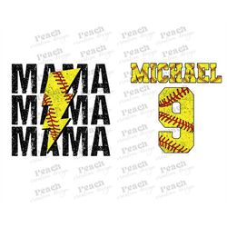 custom softball mama png, personalized name, softball mama png, mama png, softball shirt png, game day shirt,  softball