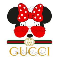 gucci minnie mouse head svg