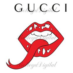 gucci mouth logo svg