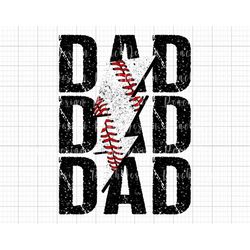 baseball dad png, dad sublimation, dad lighting bolt png, baseball shirt png, game day baseball png, gift for dad, fathe