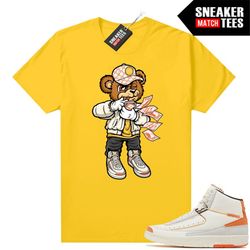maison chateau rogue 2s to match sneaker match tees gold 'rich bear'
