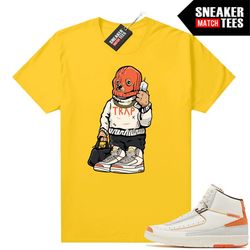 maison chateau rogue 2s to match sneaker match tees gold 'trap bear'