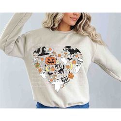 halloween doodle png, pumpkin png, ghost png, boo png, bat png, spooky season png, halloween sublimation for shirt