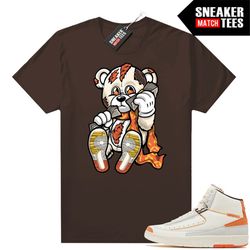 maison chateau rogue 2s to match sneaker match tees brown 'money bear'