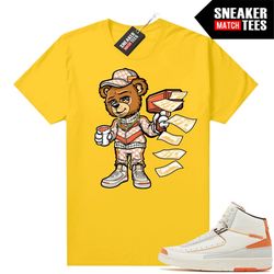 maison chateau rogue 2s to match sneaker match tees gold 'cash cannon bear'