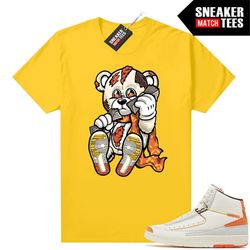 maison chateau rogue 2s to match sneaker match tees gold 'money bear'