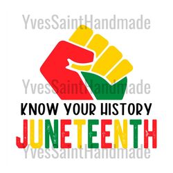 know your history juneteenth svg, juneteenth day svg, celebrate 1865 juneteenth, 19th juneteenth svg, 1865 juneteenth, f
