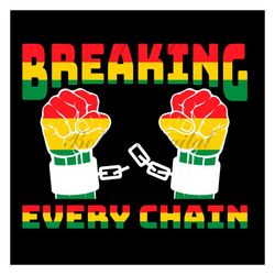 juneteenth breaking every chain since 1865 vintage svg, juneteenth day svg, juneteenth subliamtion, juneteenth clipart,