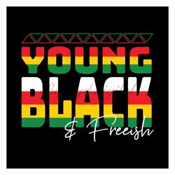 young black freeish svg, juneteenth day svg, young black, freeish svg, black girl svg, afro woman, juneteenth black girl
