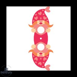 gnome girl lollipop holder svg, valentine svg, gnome svg,lollipop svg, cute svg