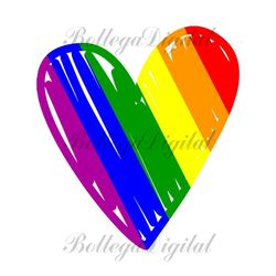 rainbown heart svg, lgbt svg, rainbow svg, heart rainbow svg, gay svg, lesbian svg, love is love svg, boy love, gay png,