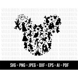cod1231- castle svg, disneey svg, home svg, sitckers svg, png, clipart, cutting files for cricut silhouette