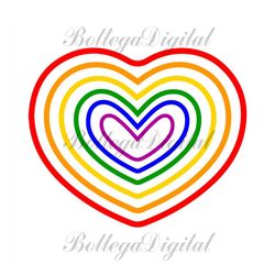 pride rainbow heart svg, lgbt svg, rainbow svg, heart rainbow svg, gay svg, lesbian svg, love is love svg, boy love, gay