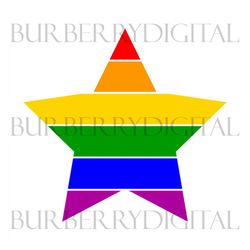 pride star svg, lgbt svg, rainbow svg, star rainbow svg, gay svg, lesbian svg, love is love svg, boy love, gay png, gay